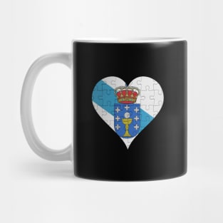 Galician Jigsaw Puzzle Heart Design - Gift for Galician With Galicia Roots Mug